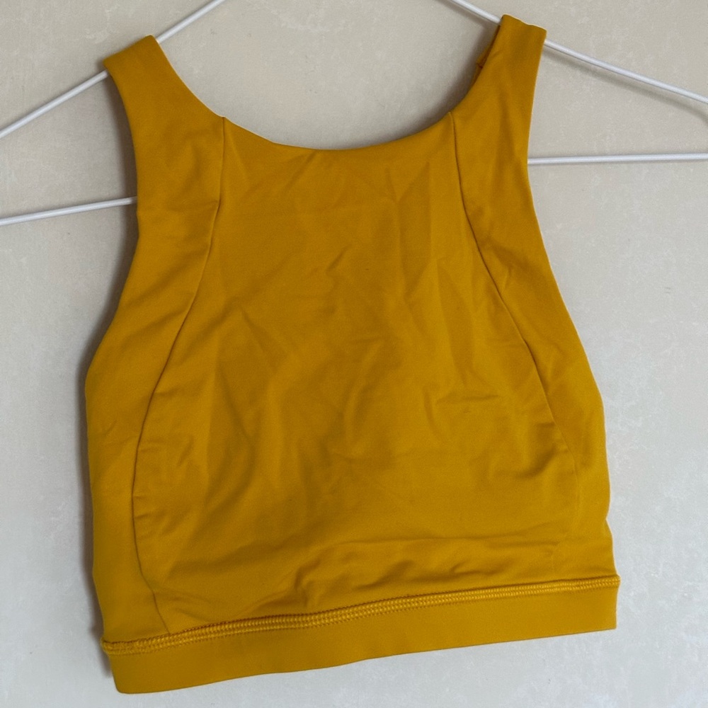 Lululemon Sports Bra, size small, yellow